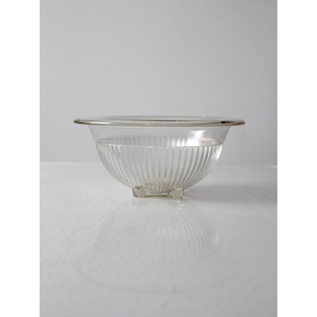 Vintage Federal Ribbed Glass Bowl Chairish