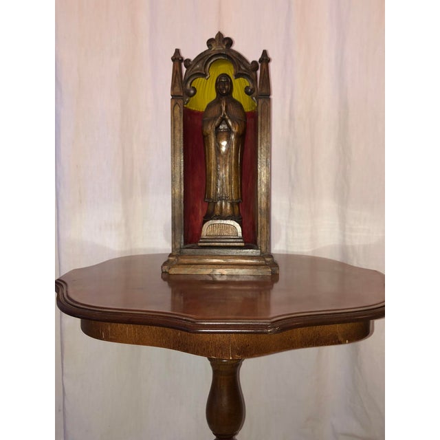 Antique Altar with Madonna, 1890s For Sale - Image 4 of 10