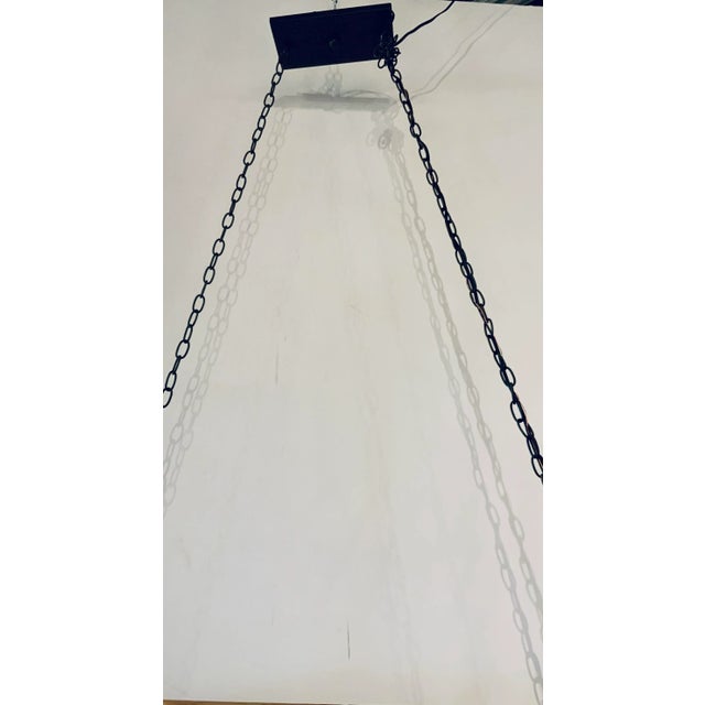 Organic Modern Reclaimed Barrel Wood Chandelier For Sale In Atlanta - Image 6 of 7