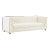 Wafa Cream Velvet Sofa For Sale