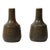 Pair of Mid-Century Speckled Umber Glazed Vases by Gunnar Nylund for Rörstrand For Sale