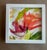 A bold and expressive original watercolor bursting with warm tones of coral, red, pink, and fresh green. The sweeping,...