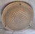 Vintage Italian Ceiling Lamp with Ice Glass Shade in Waffle Pattern on Brass Mount, 1970s For Sale - Image 6 of 8
