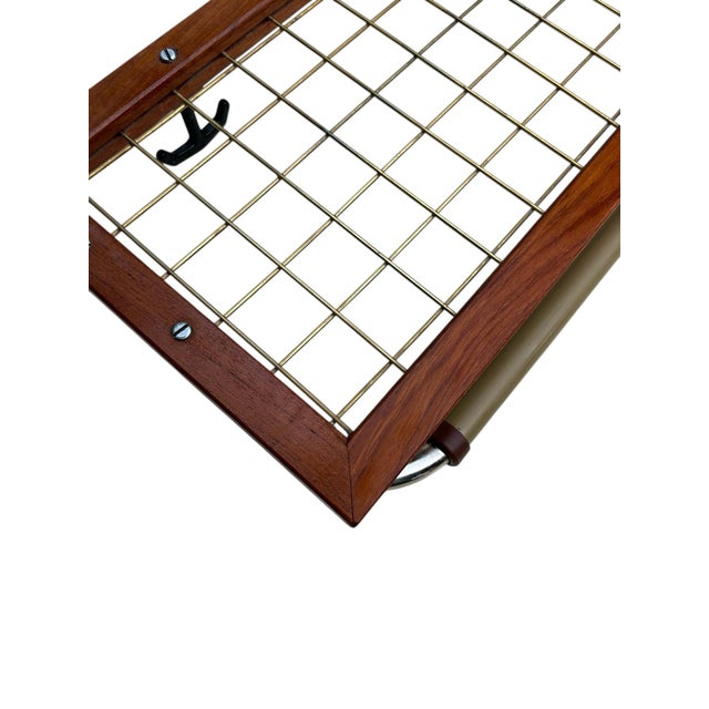 1960s Scandinavian Wall-Mounted Coat Rack, 1960s For Sale - Image 5 of 6