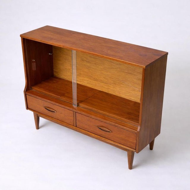 Low Mid-Century Teak Display Cabinet from Jentique, 1960s For Sale - Image 12 of 12