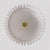 Art Deco Italian Murano Glass Feather Chandelier with Brass Details, 2000 For Sale - Image 6 of 13