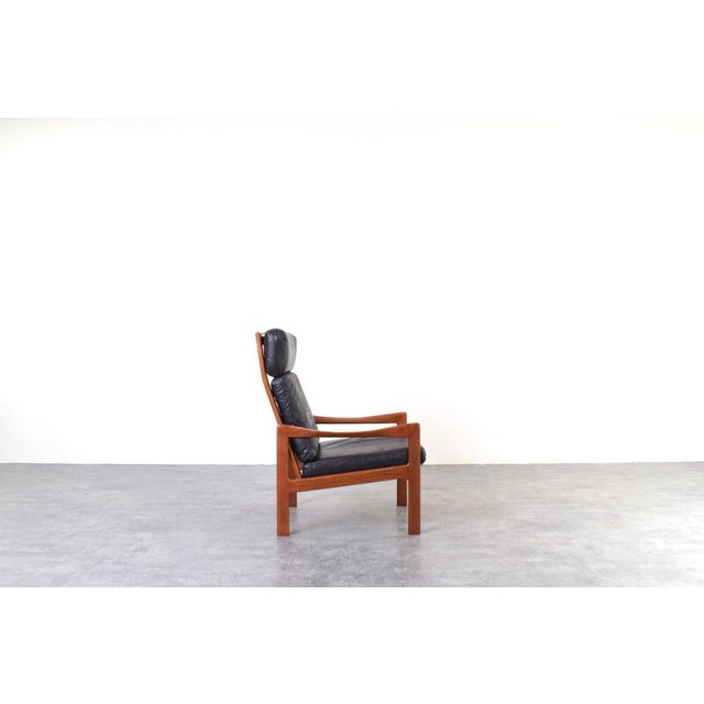 Mid-Century Modern Teak Lounge Chairs by Illum Wikkelsø for Niels Eilersen, 1960s, Set of 2 For Sale - Image 6 of 17