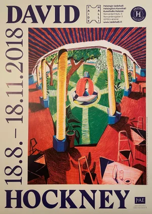 David Hockney Kunsthalle Helsinki Major David Hockney Museum Exhibition Poster