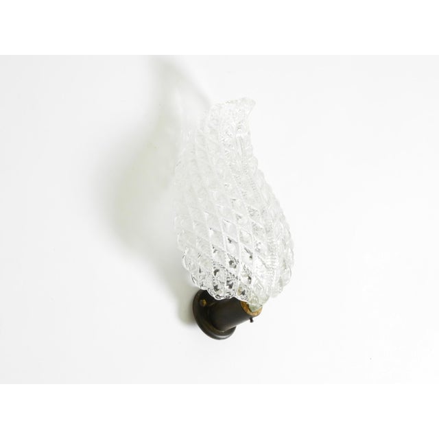 Rare original 1960s italian barovier & toso murano glass wall lamp. Made in italy. beautifully elegant design. the...