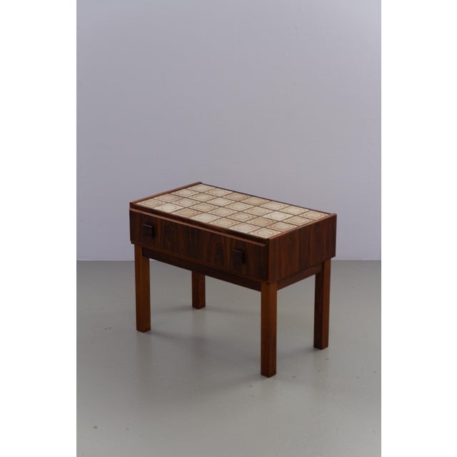 Danish Modern Rosewood and Tile Hallway Dresser, 1960s For Sale - Image 9 of 16