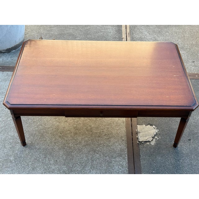 Art Deco Wooden Coffee Table For Sale - Image 9 of 12