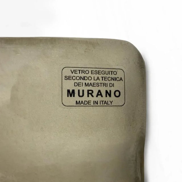 Italian Modern Brass and Smoke Murano Glass Wall Sconces, 2000s, Set of 2 For Sale - Image 9 of 11