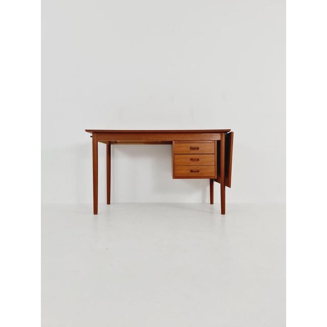 Mid-Century Danish Leaf Drop Teak Desk by Arne Vodder for Sigh & Sons, 1960s For Sale - Image 11 of 11