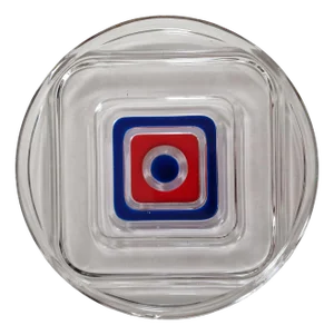 Glass Plate from Walther Glass, 1980s