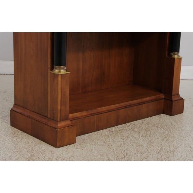 Baker French Empire Style Tall Open Cherry Bookcase For Sale In Philadelphia - Image 6 of 12