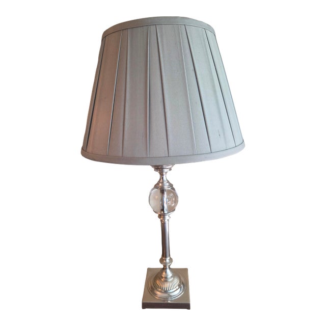 Restoration Hardware Crystal Ball Table Lamp For Sale