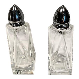 1950s Cut Glass Salt and Pepper Shakers - A Pair For Sale