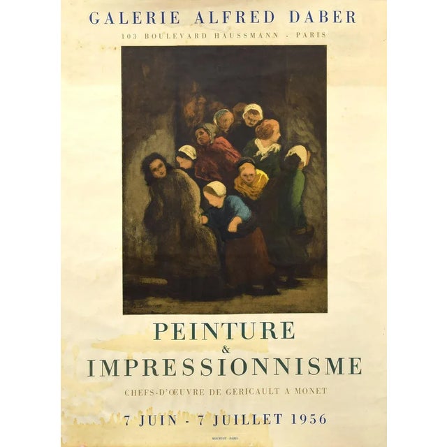 Peinture & Impressionisme Poster Exhibition is a mixed colored offset print printed by Mourlot in 1956. This print was...