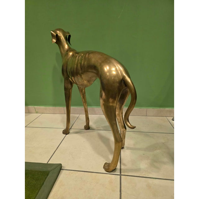 Brass Greyhound Sculpture, 1920s For Sale - Image 16 of 18