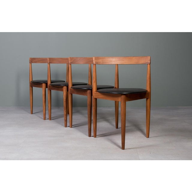 Wood Dining Table & Roundette Chairs by Hans Olsen for Frem Røjle, Denmark, 1960s, Set of 5 For Sale - Image 7 of 18