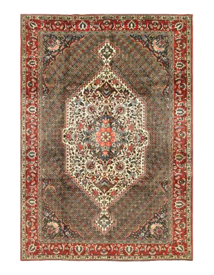 1980s Vintage Pasargad Persian Bakhtiari Hand-Knotted Rug - 6′9″ × 10′