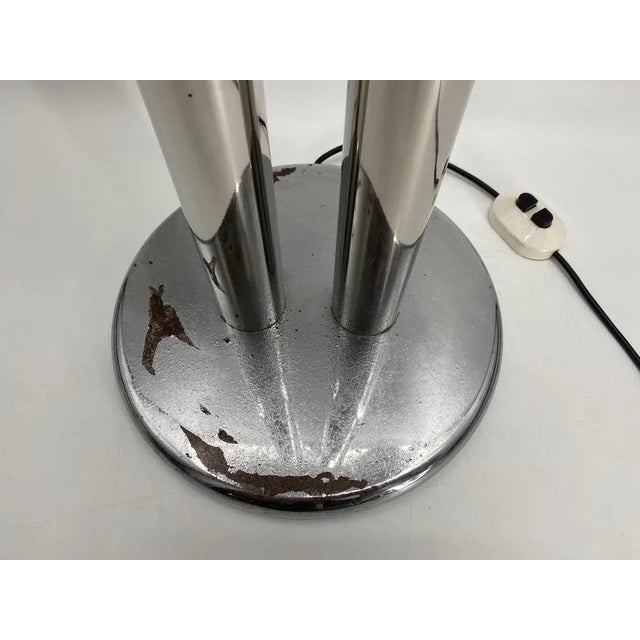 Italian Space Age Floor Lamp with Two Chrome Balls, 1970s For Sale - Image 9 of 10