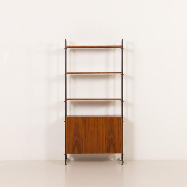 Mid-Century Modern Mid-Century Modern Free-Standing Vinyl Records Wall Unit, 1970s For Sale - Image 3 of 14