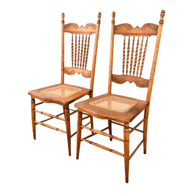 Antique Eastlake Victorian Wood Dining Chairs A Pair Chairish