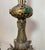 Antique 1800's Ornate Bronze Religious Candle Holder Electric Table Lamps - a Pair For Sale - Image 9 of 14