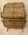 Vintage Woven Rattan Bombay Storage Chest With Lid Wrought Iron Scroll Feet, Handles, and Latch. For Sale - Image 15 of 17