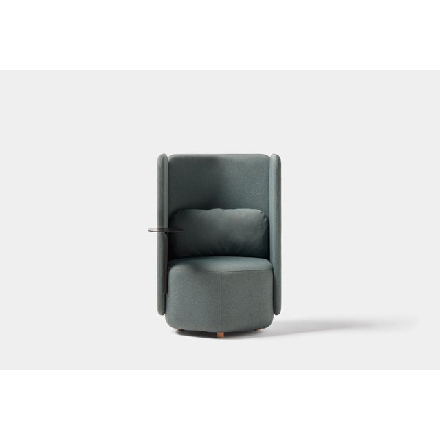 Hex armchair with side table by pepe albargues dimensions: w 76 x d 77 x h 107 x seat 44. Materials: pine wood and tablex...