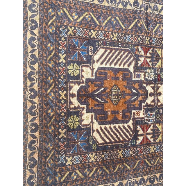 Turkmen Baluch Rug, 1970s For Sale - Image 12 of 18
