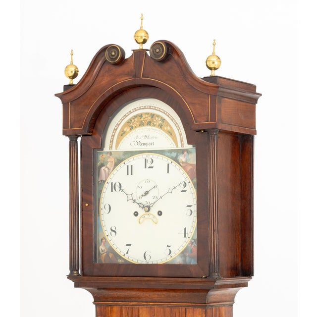 George IV Mahogany and Oak Longcase Clock, by Joseph Whiston For Sale - Image 13 of 17