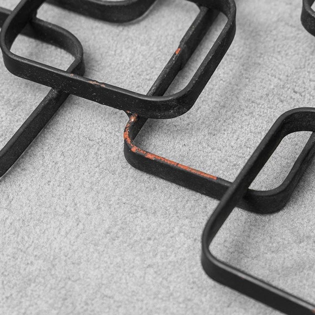 Metal Wall Coat Rack, 1970s For Sale - Image 6 of 8