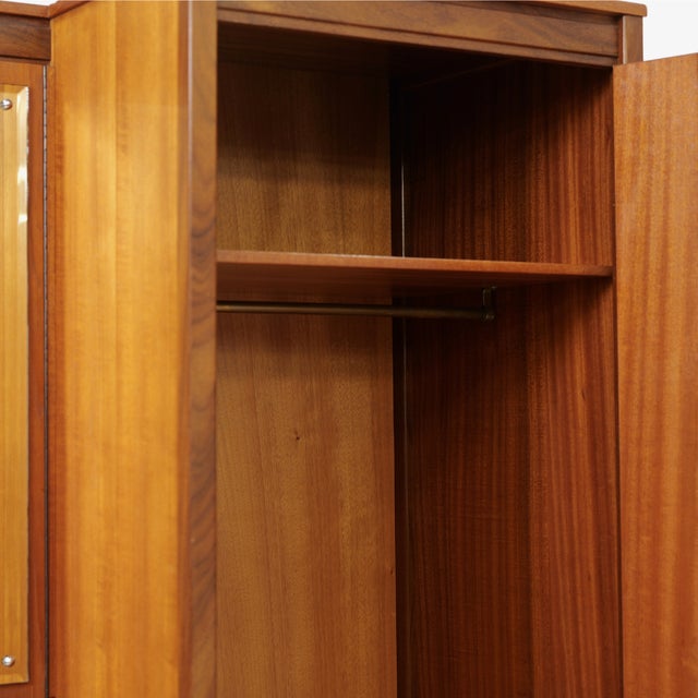 Brown Mid Century Gentleman's Armoire by Beithcraft Furniture For Sale - Image 8 of 10
