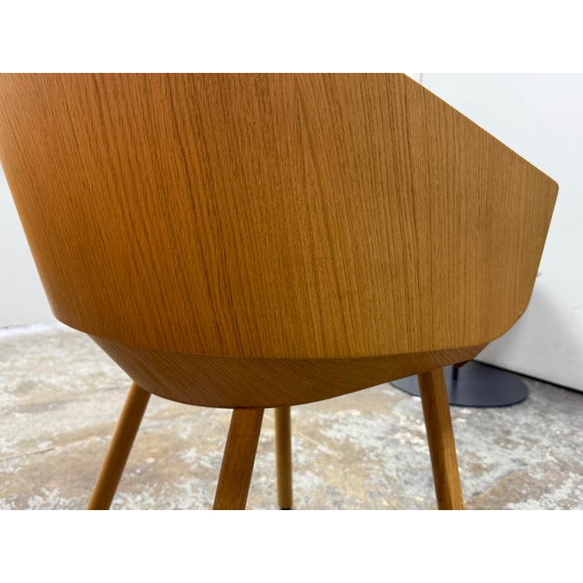 Stefan Diez for E15 Ch04 Houdini Oak + Leather Armchairs, Set of Ten For Sale - Image 10 of 12