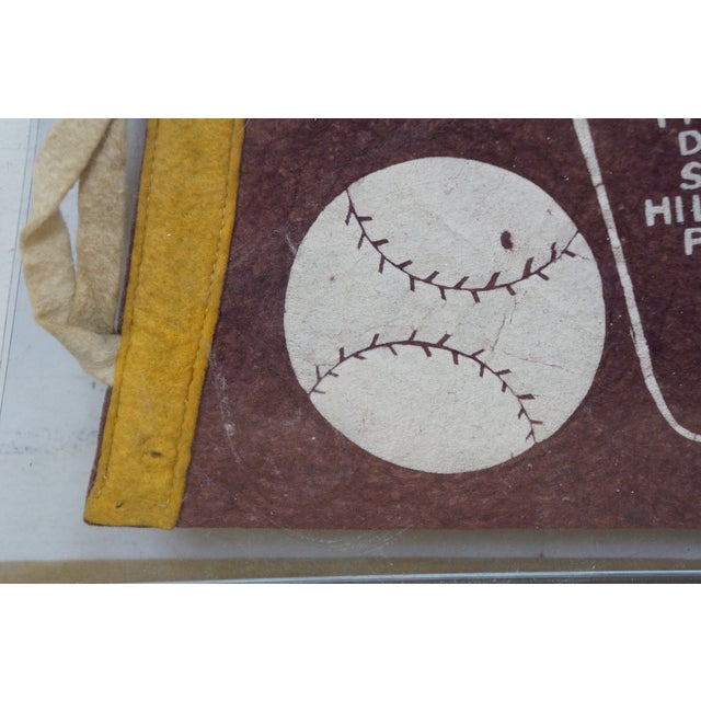Rare Antique New York Yankees Cincinnati Reds World Series Baseball Pennant For Sale - Image 9 of 13