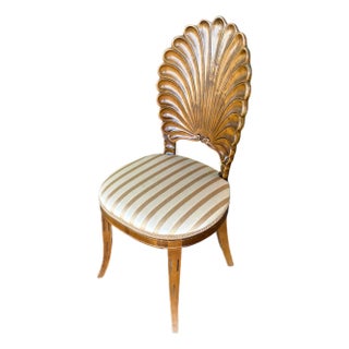 Venetian Grotto Style Shell Back Chair For Sale