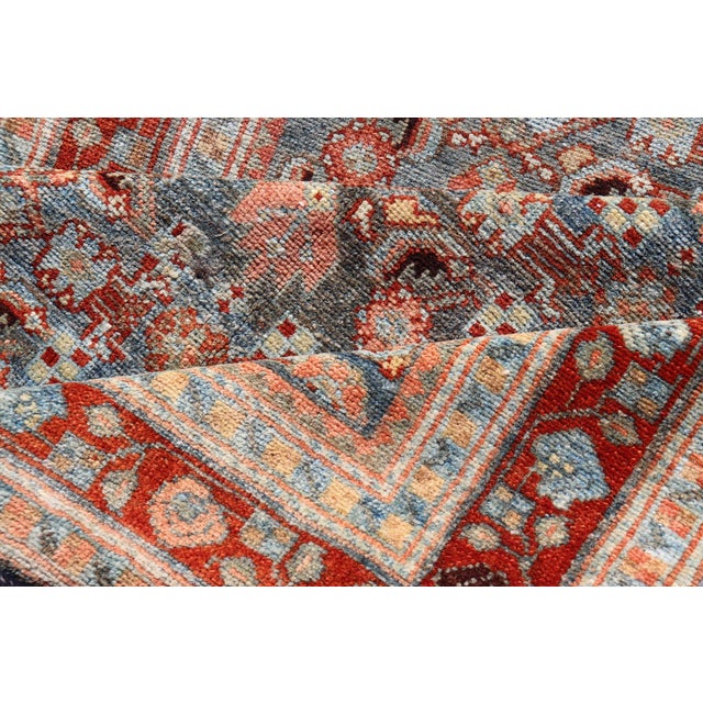 Antique Senneh Persian Runner With All-Over Design in Earthy Tones 3'1 X 15'8 For Sale - Image 13 of 14