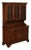 Ethan Allen Georgian Court Style Cherry Step Back Hutch China Cabinet For Sale