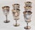 English Set 6 Vintage Valero Spain Silverplate Sherry Goblets European Traditional 1970s For Sale - Image 3 of 12