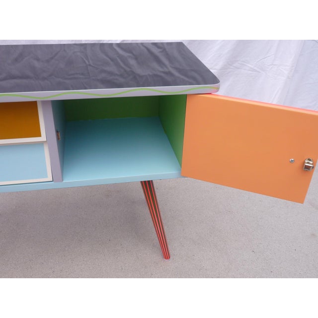 Mini Chest of Drawers 1 Door 2 Drawers For Sale - Image 6 of 9