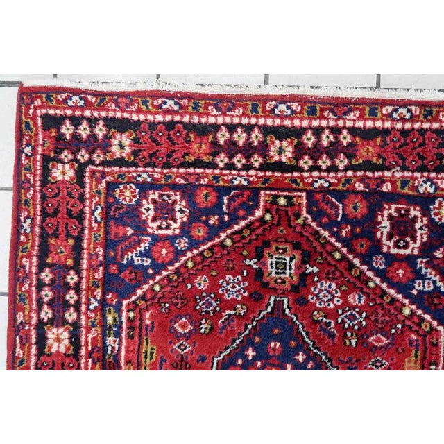 1970s Handmade Vintage Persian Shiraz Rug 3.1' X 4.9' For Sale - Image 4 of 10