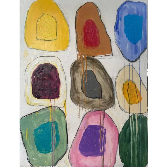 Artist’s Statement: “As I often do, I chose a very simple form to work with in this series of paintings – a grid of...