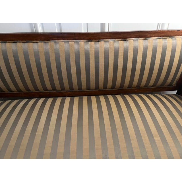 Wood 1940s Walnut Frame Settee For Sale - Image 7 of 8