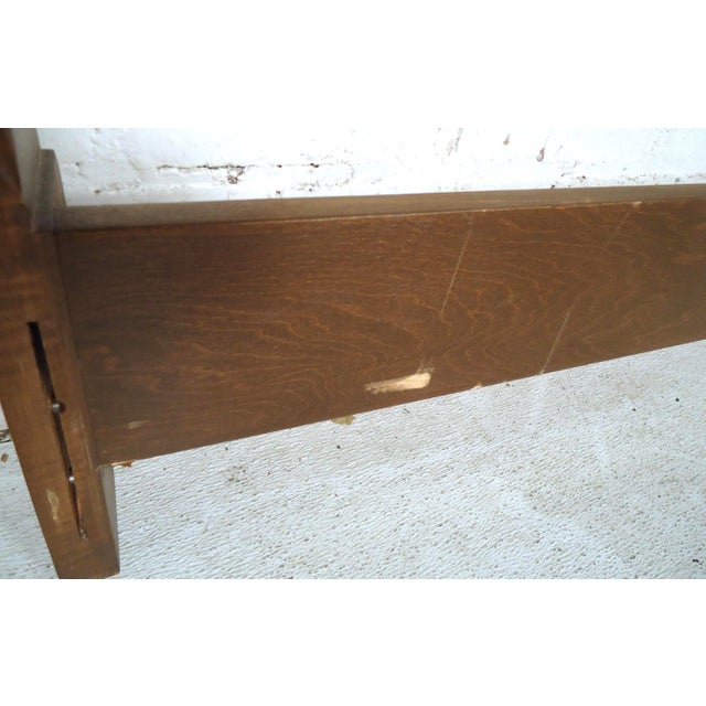 Brown Mid-Century Modern Bed Attributed to Paul Frankl For Sale - Image 8 of 10