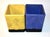 The design influenced by Mondrian and De Stijl these flower- or cactus pots from the late 1920s in primary colors are...