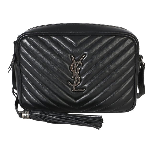 Black Matelasse Calfskin Lou Camera Bag For Sale