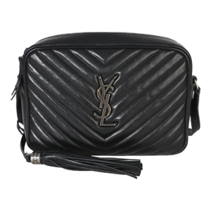Black Matelasse Calfskin Lou Camera Bag