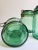 French Colored Glass Jars from Durfor, 1920s, Set of 3 For Sale - Image 4 of 12